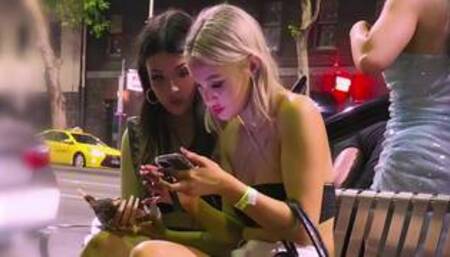 Club Girl In Very Short Skirt