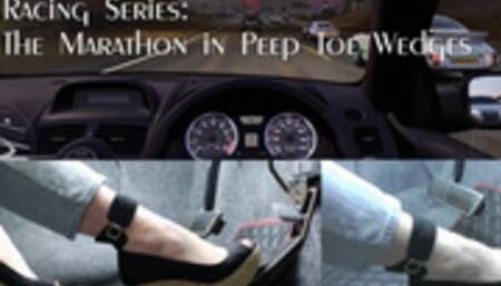 Racing Series: The Marathon in Peep Toe Wedges (mp4 1080p)
