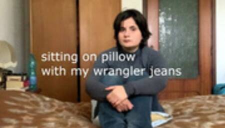 custom video - I squeeze a plastic bag sitting on a pillow