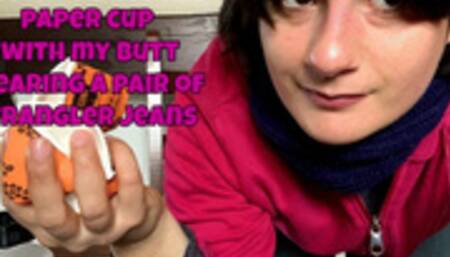 I crush paper bags and cups with my ass