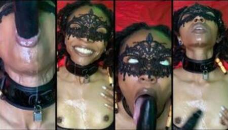 Super sloppy Gagging throat training