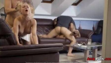 Party With Friends Turns Into Hardcore Swap Orgy  2nd Part