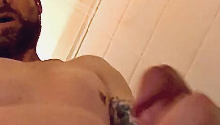 Cum to the Ceiling in Shower