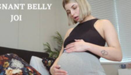 CUM OVER MY PREGNANT BELLY: JOI
