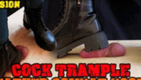 Crushing his Cock in Combat Boots Black Leather - CBT Bootjob with TamyStarly - (Double Version) - Heeljob, Ballbusting, Femdom, Shoejob, Ball Stomping, Foot Fetish Domination, Footjob, Cock Board, Crush