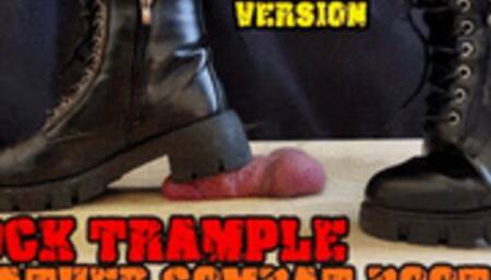 Crushing his Cock in Combat Boots Black Leather - CBT Bootjob with TamyStarly - (Close Version) - Heeljob, Ballbusting, Femdom, Shoejob, Ball Stomping, Foot Fetish Domination, Footjob, Cock Board, Crush