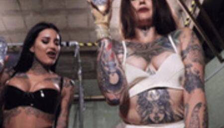 Belittled and humiliated by two Tattooed Femdoms (Mistress Mika & Melisande Sin) [720p]