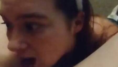 Cute Bunny Licks Balls