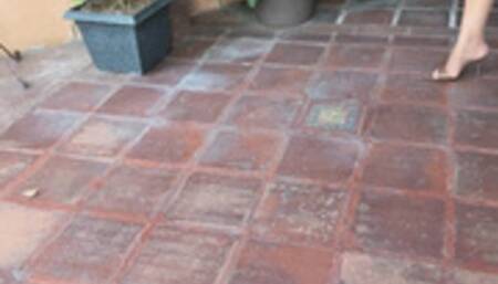 Balbina and Steph Sexy Duo in Pantyhose and mules