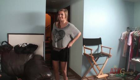 Cute New Comer Molly Hunter Behind the Scenes of Her First Atk Shoot