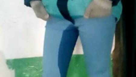 Erika pissed her pants on the street