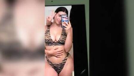 Bangin Brunette Bikini Cum Tribute