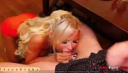 Slutty Hooters Waitress Serves Up Big Tits And Tight Asshole Brittney Kade And Steve