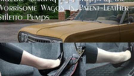 Starting and Stopping the Worrisome Wagon in Patent Leather Stilettos Pumps (mp4 720p)