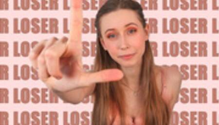 Loser Loser Loser - Bratty Princess Leda Humiliates You - Verbal Humiliation & Loser Symbol - A Femdom POV Clip by Leda von Thrill - HD Video MP4 1080p