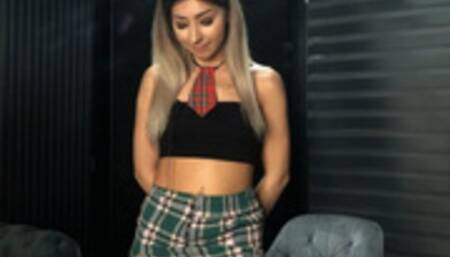 School Girl Masturbates For The Principal