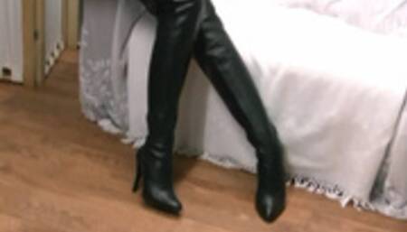 Ariel POV instructs how to Lick her boots clean!