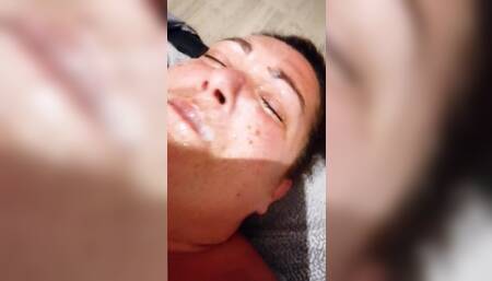 Wife Facialized and Fucked with Cum on Face