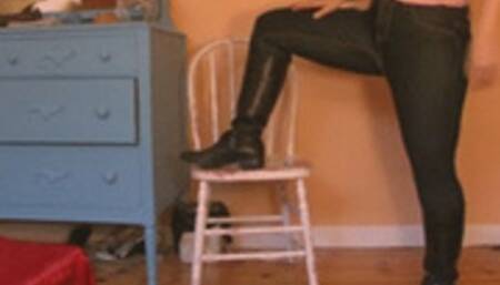 Worship My Riding Boots With Your Tongue 1080p mp4