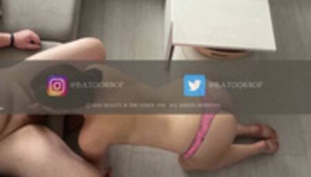 amateur MILF gives a beautiful blowjob and swallows all the cum