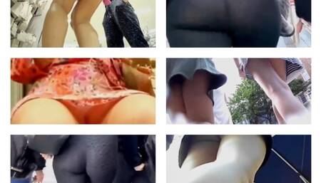 UK teens: Candid street upskirt & see-thru leggings