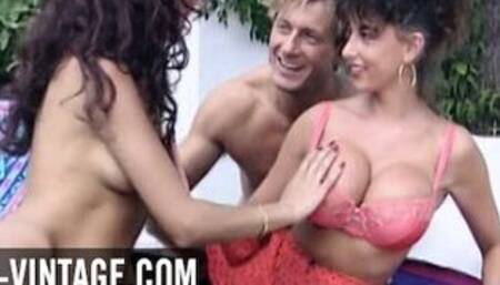Sarah Young and Deborah Wells satisfies Christophe Clark in a hot threesome