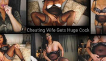Cheating Wife Gets Huge Cock
