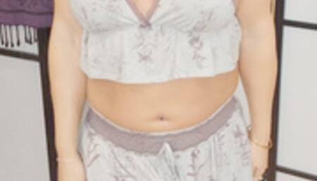 Trans woman teaser showing tits, ass, and lady-dick