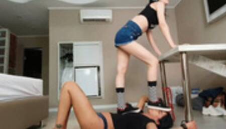 DANCING AND STEPPING ON FUCKING SLAVE - BY KARINA CRUEL - CLIP 2 FULL HD - KC 2023!!!