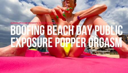 Boofing Beach Day Public Exposure Popper Orgasm (ES740)