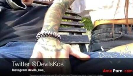 Met A Tattooed Slut In The Park At Home She Sucked Cock And Licked My Ass Fucked And