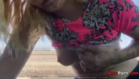 Las Vegas Public Airport Anal Quickie In The Car With Jamie Stone