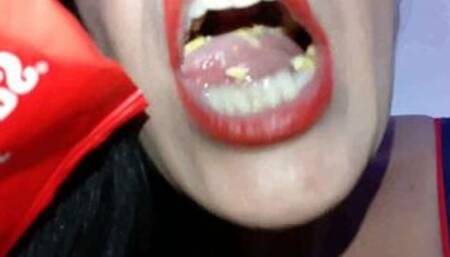 Giantess Eats you in a crunchy bag of chips Crunchy Butpy Vore avi