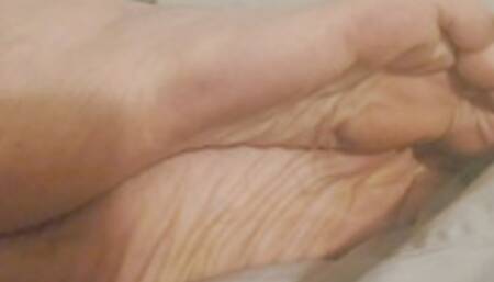 Exposing my dirty soles