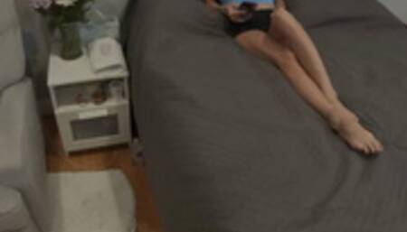 Stepson Convinces Stepmom To Give A Footjob While Hubby Is At Work