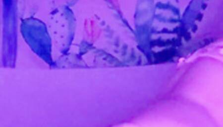 Masturbating with Vibrator and Kitten Tail Butt Plug