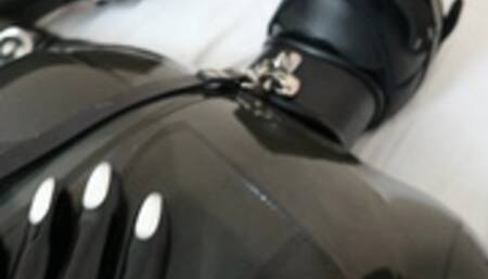 Rubberdoll in Pup Mask Smothered, Spanked and Ridden with Dildo and Vibrator