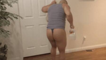 Muscle Man roommate shrinks you down