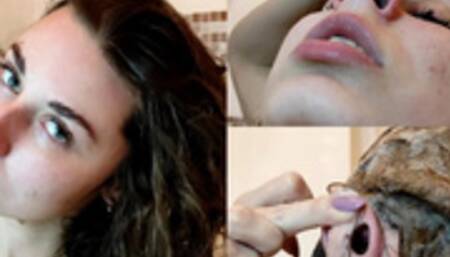 Wet Hair Nose Pinching (custom video)