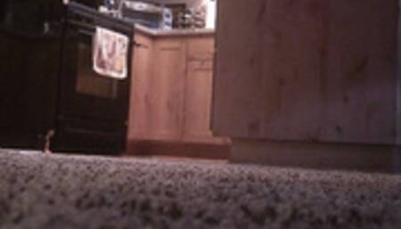 Deb Leaving For Church & Relaxing Afterwards Wearing Brown Skirt, Black Stockings & Black IMPO Spiked Kitten Heel Boots