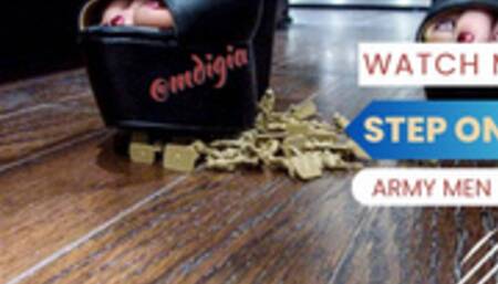 Watch Me Step on these little Army Men in Wedges