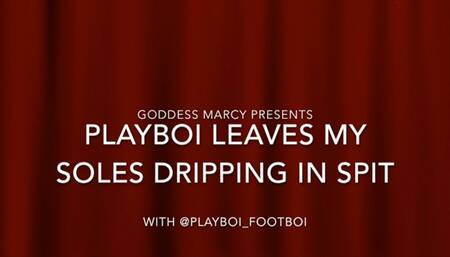 dripping spit foot worship: feat Goddess Marcy and Playboy Footboy