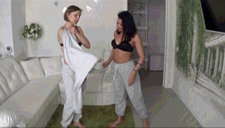 Take sweatshirts offc