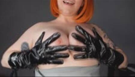 Creepy Stepbro Transformed into Vinyl Gloves and Teased WMV 720 Masturbation in Vinyl Gloves