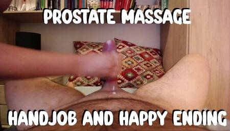 POV Prostate massage with happy ending