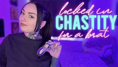 Locked In Chastity For A Brat