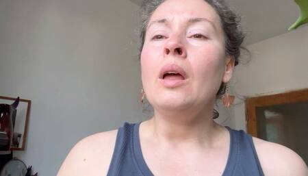 snorting down your mucus and hocking up your phlegm