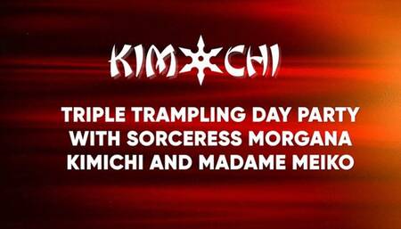 Triple Trampling Day Party with Sorceress Morgana, Kimichi and Madame Meiko - WMV