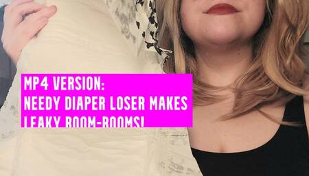 MP4 VERSION- Audio POV: Needy Diaper Loser Makes Leaky Boom-Booms!