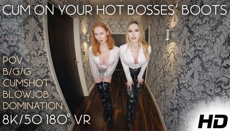 MILF Bosses Bootjob & Blowjob Domination